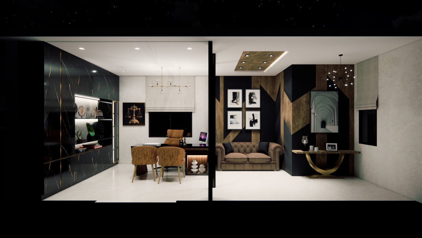 Designer Living Room — Studio Housify interiors, Bengaluru
