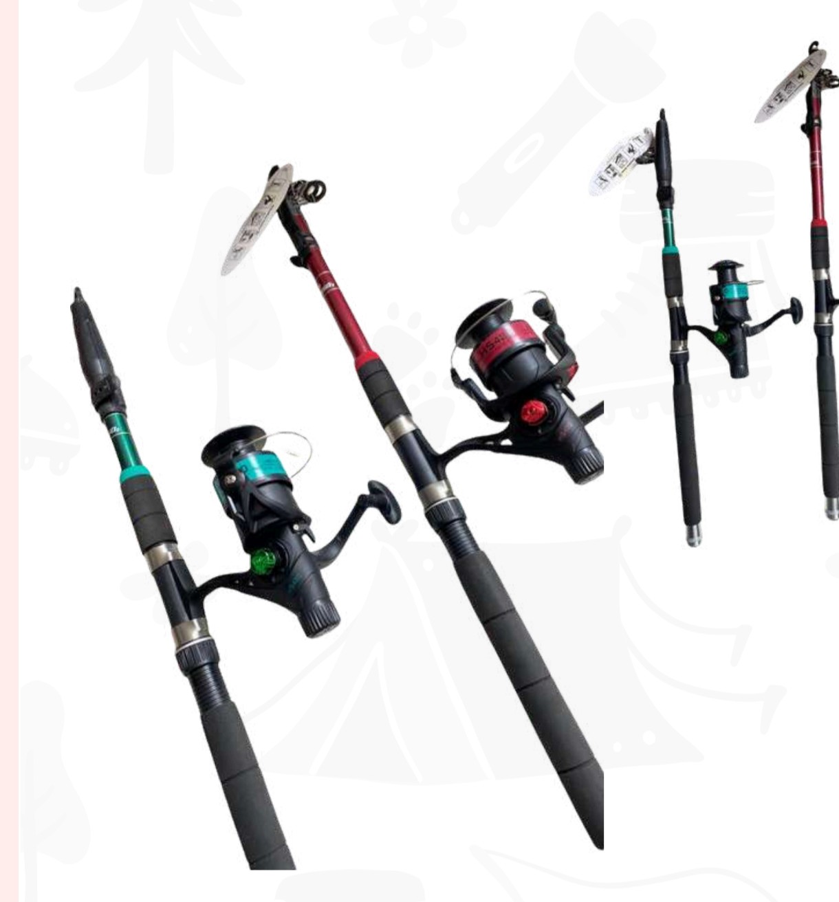 COMBO VARA PHYTON MULTICOLOR DE 210 CM CON CARRETE HS 410 — imagen 1