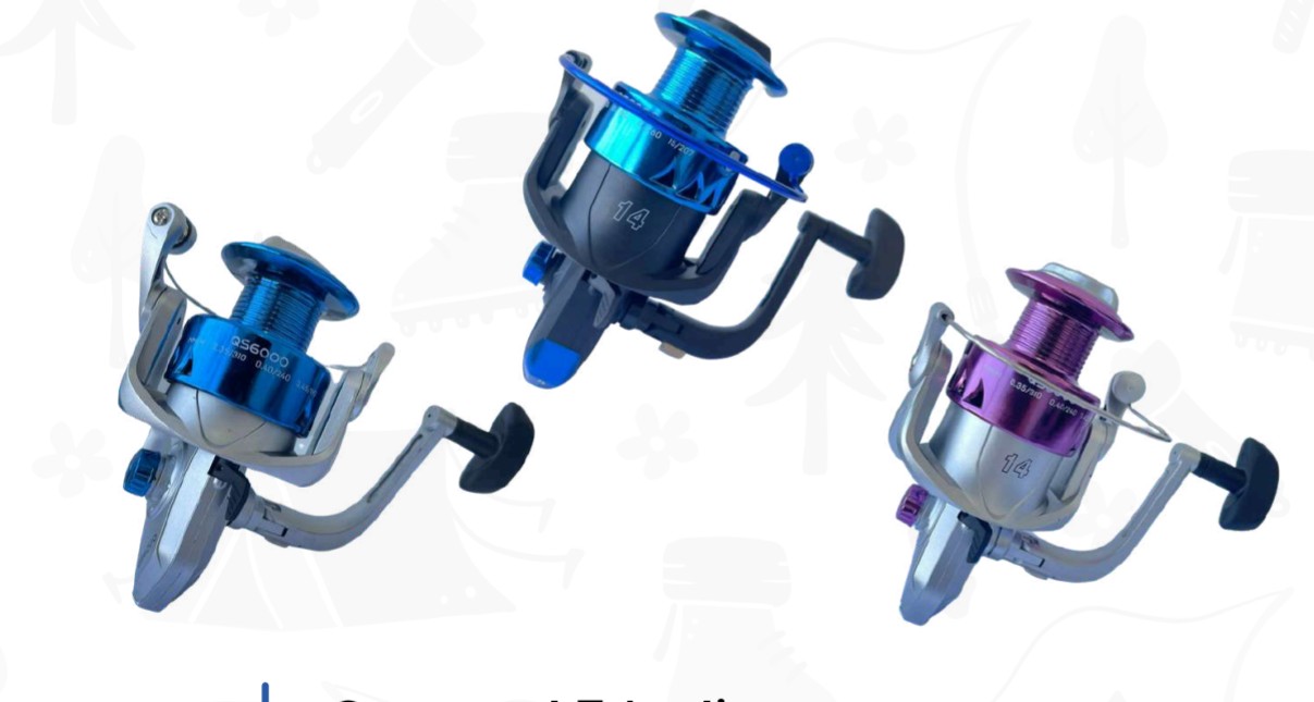 CARRETE PARA PESCA 5 BALINERAS QS 6000 — imagen 1
