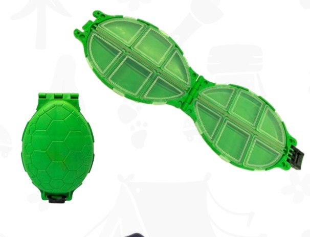 CAJA ANZUELERA TORTUGA COLORES VARIADOS