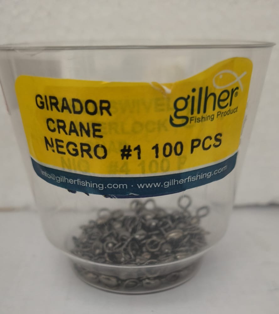 GIRADORES SIN GANCHO MARCA GILHER #1 NEGRO