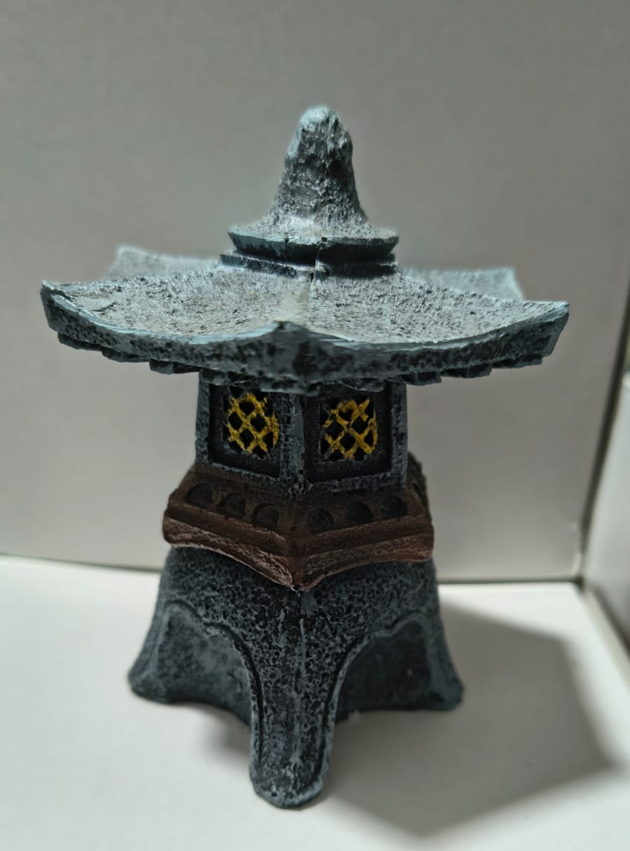 ADORNO EN RESINA TEMPLO JAPONES PEQUEÑO