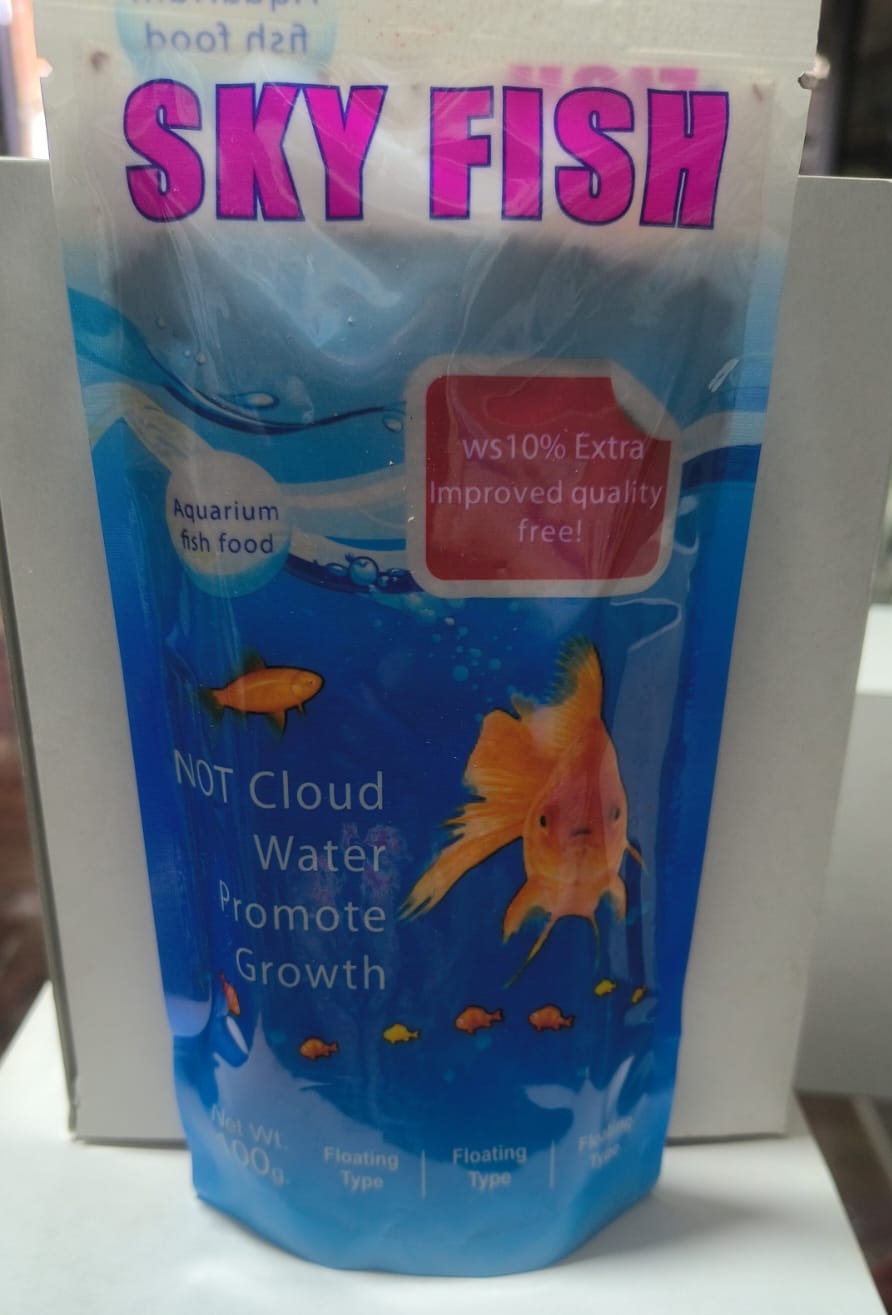 SOBRE DE ALIMENTO PARA PECES GRANULADO MARCA SKI FISH 100 GRAMOS