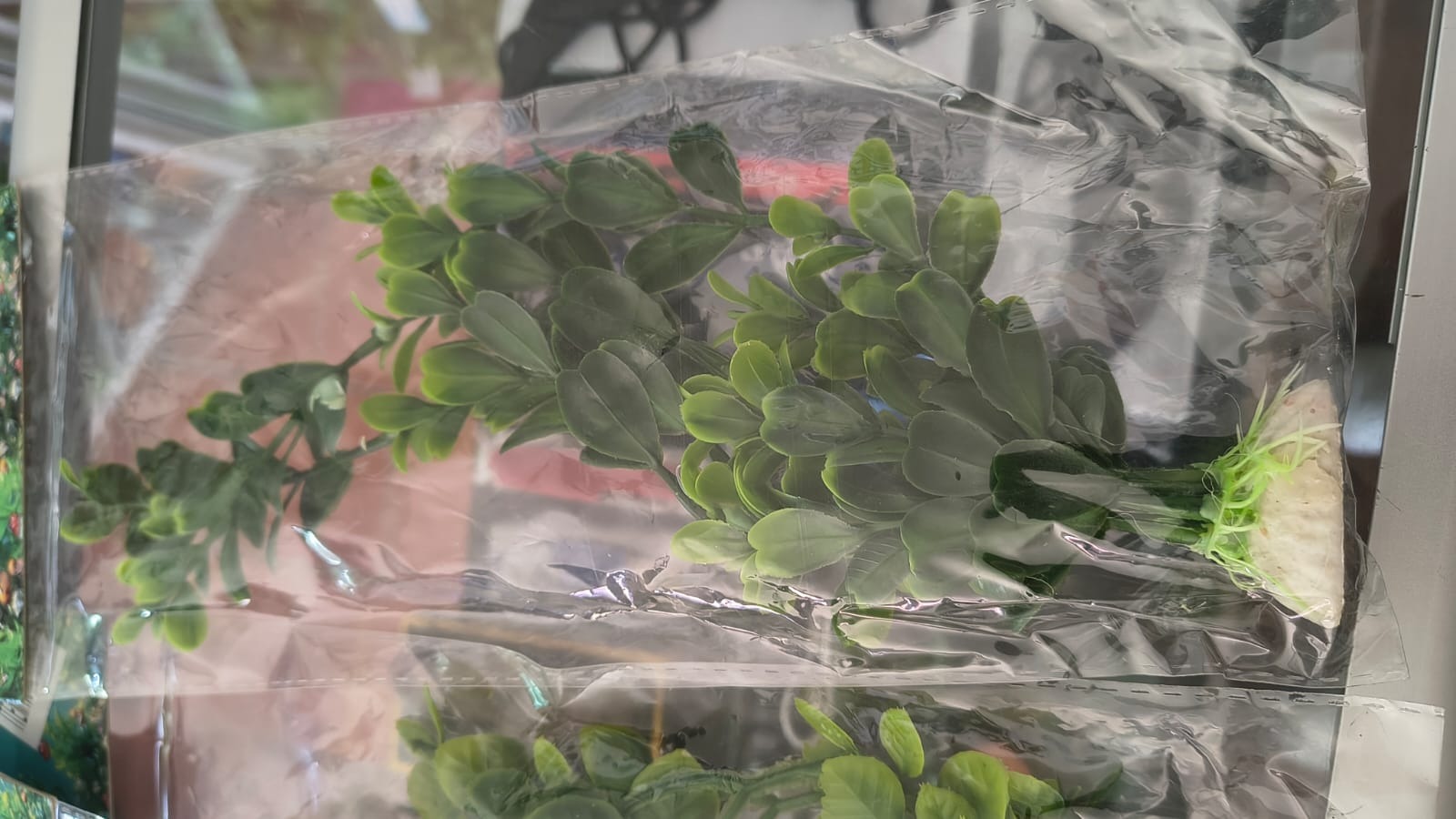 PLANTA ARTIFICIAL PARA ACUARIO MEDIANA MOD. HL-13598-1 COLORES SURTIDOS