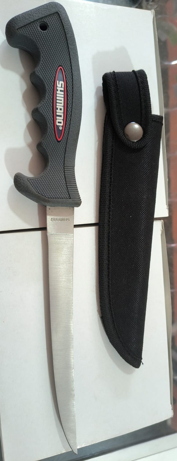 CUCHILLO MARCA SHIMANO LARGO CON FUNDA