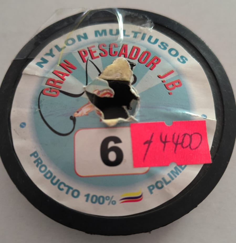 NAILON MULTICOLOR GRAN PESCADOR No. 6