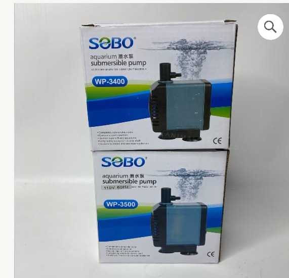 MOTOR BOMBA SUMERGIBLE PARA FUENTE MODELO WP-3400 MARCA SOBO ALTURA 1.2 METROS