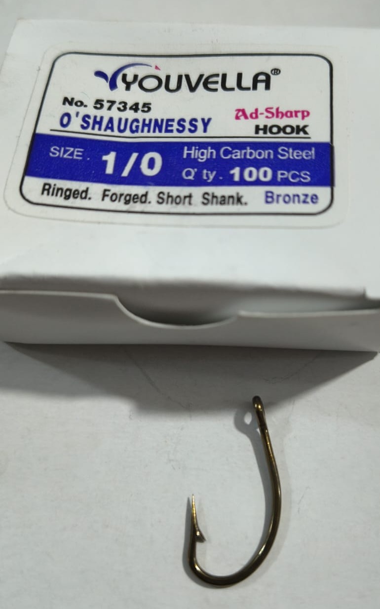 ANZUELO O´SHAUGNESSY 1/0 BRONCE