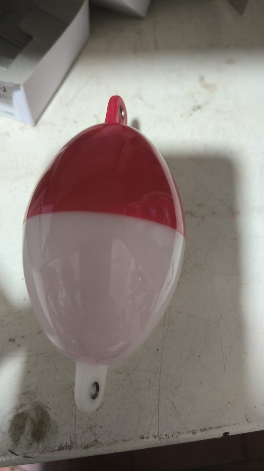 FLOTADOR TIPO BOLLA ROJO BLANCO