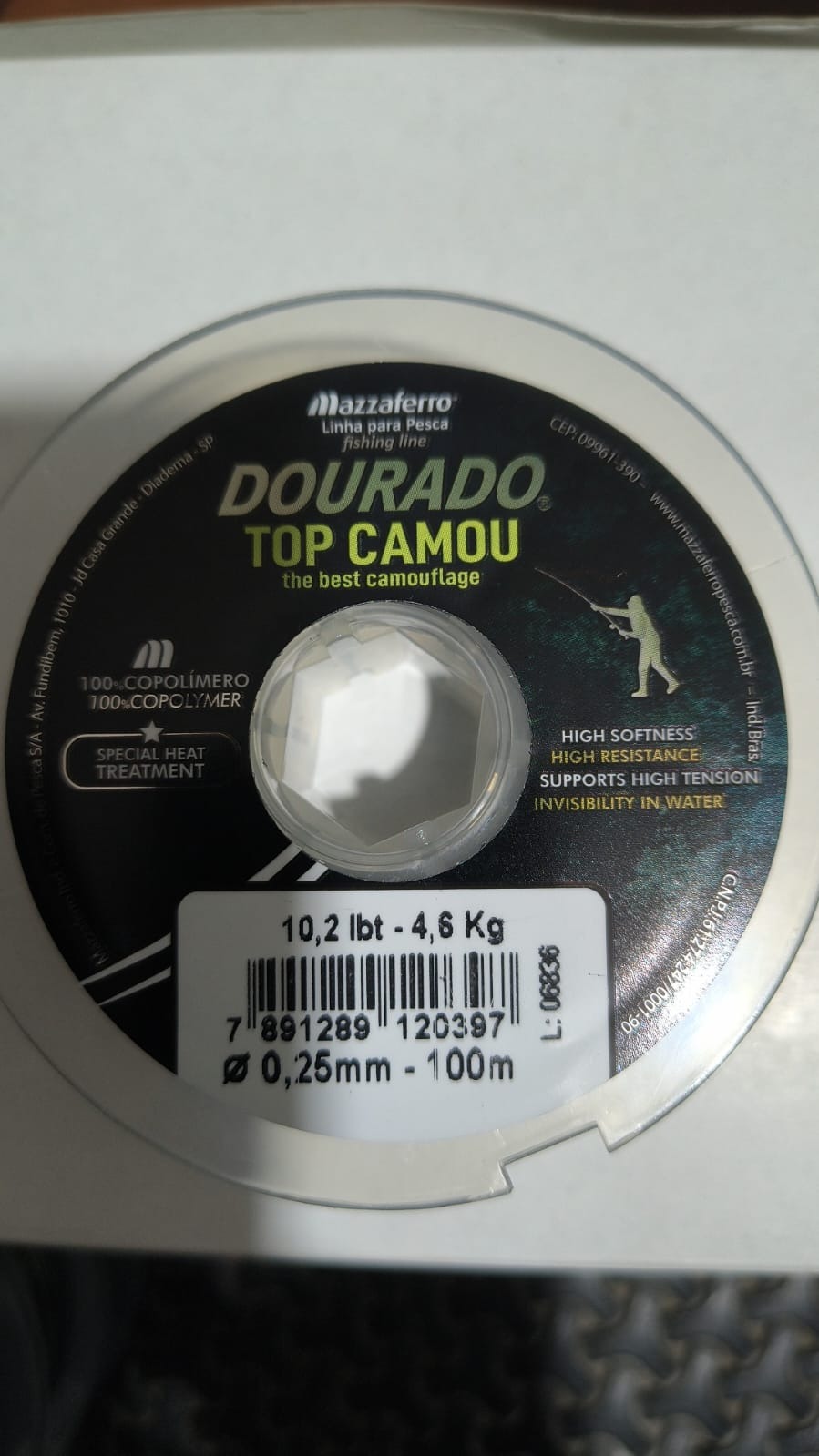NAILON DOURADO VERDE NEGRO 27.3 LIBRAS