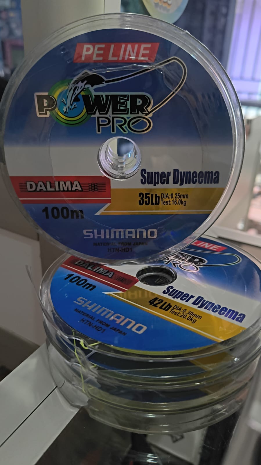 SEDAL SHIMANO 8 HEBRAS NEON 35 LBS — imagen 1