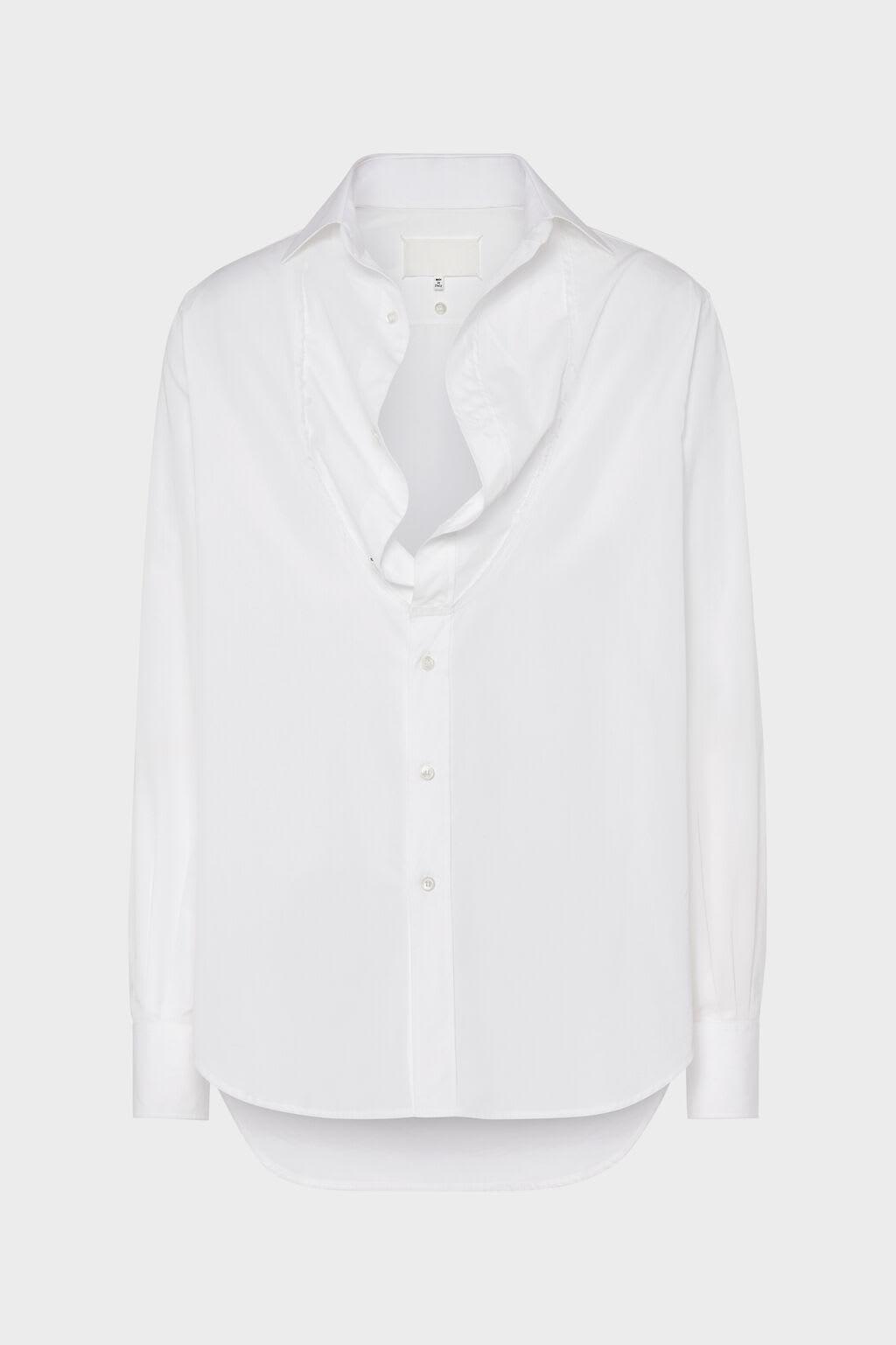 Folded Collar Cotton Shirt