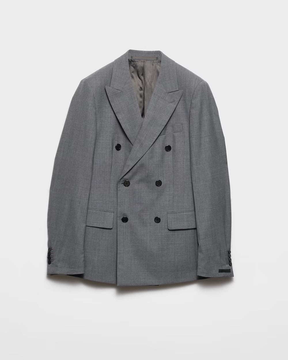 Double-breasted wool jacket