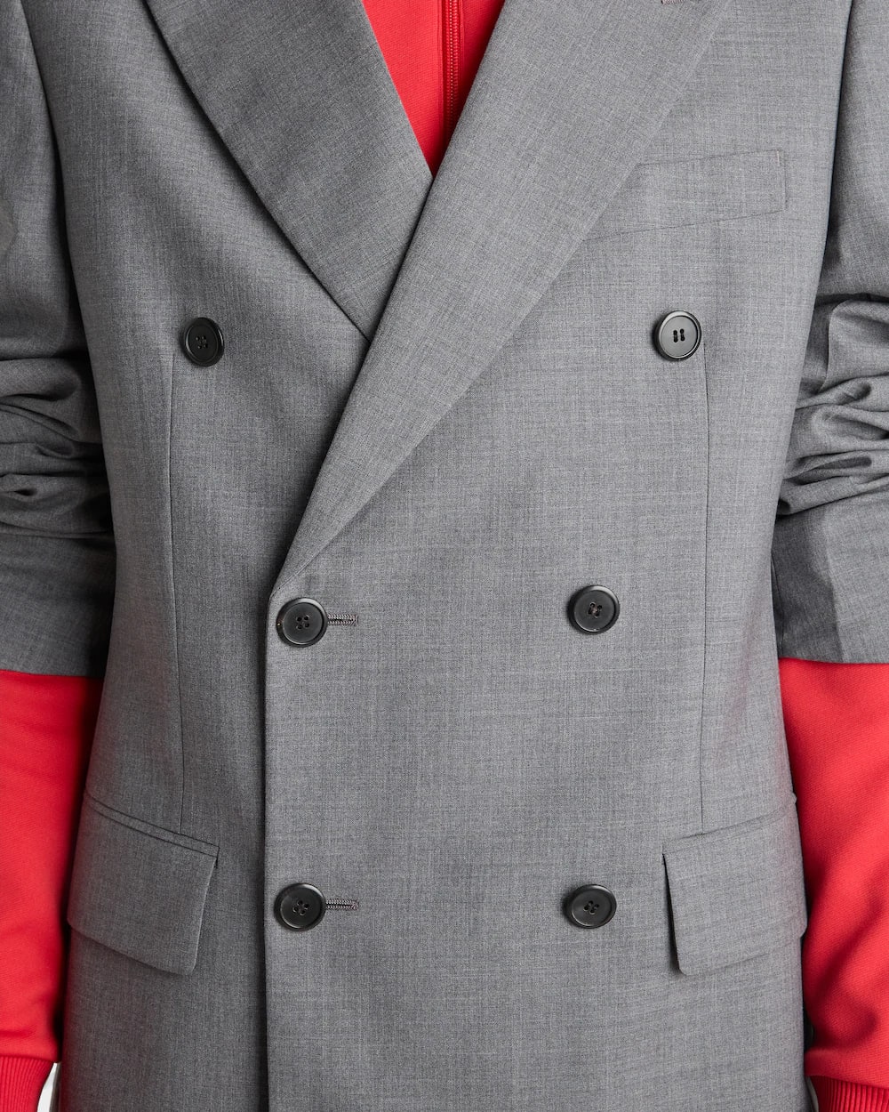 Double-breasted wool jacket 5