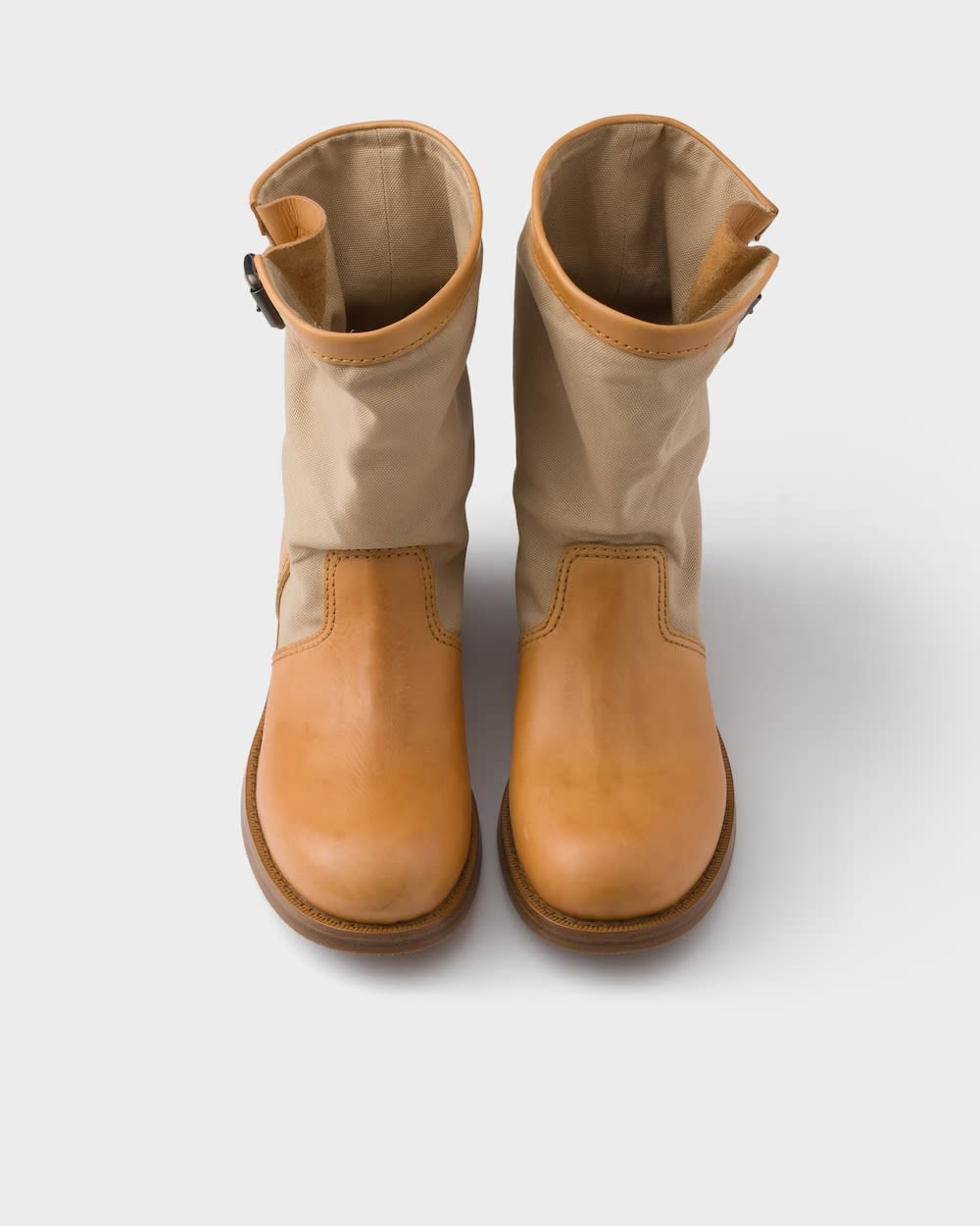 Leather and canvas boots 3