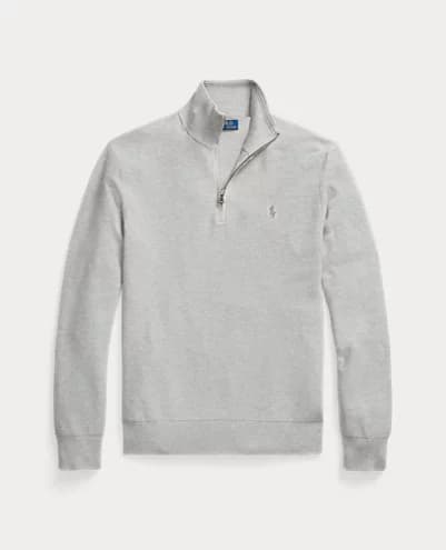 Mesh-Knit-Cotton-Quarter-Zip-Sweater