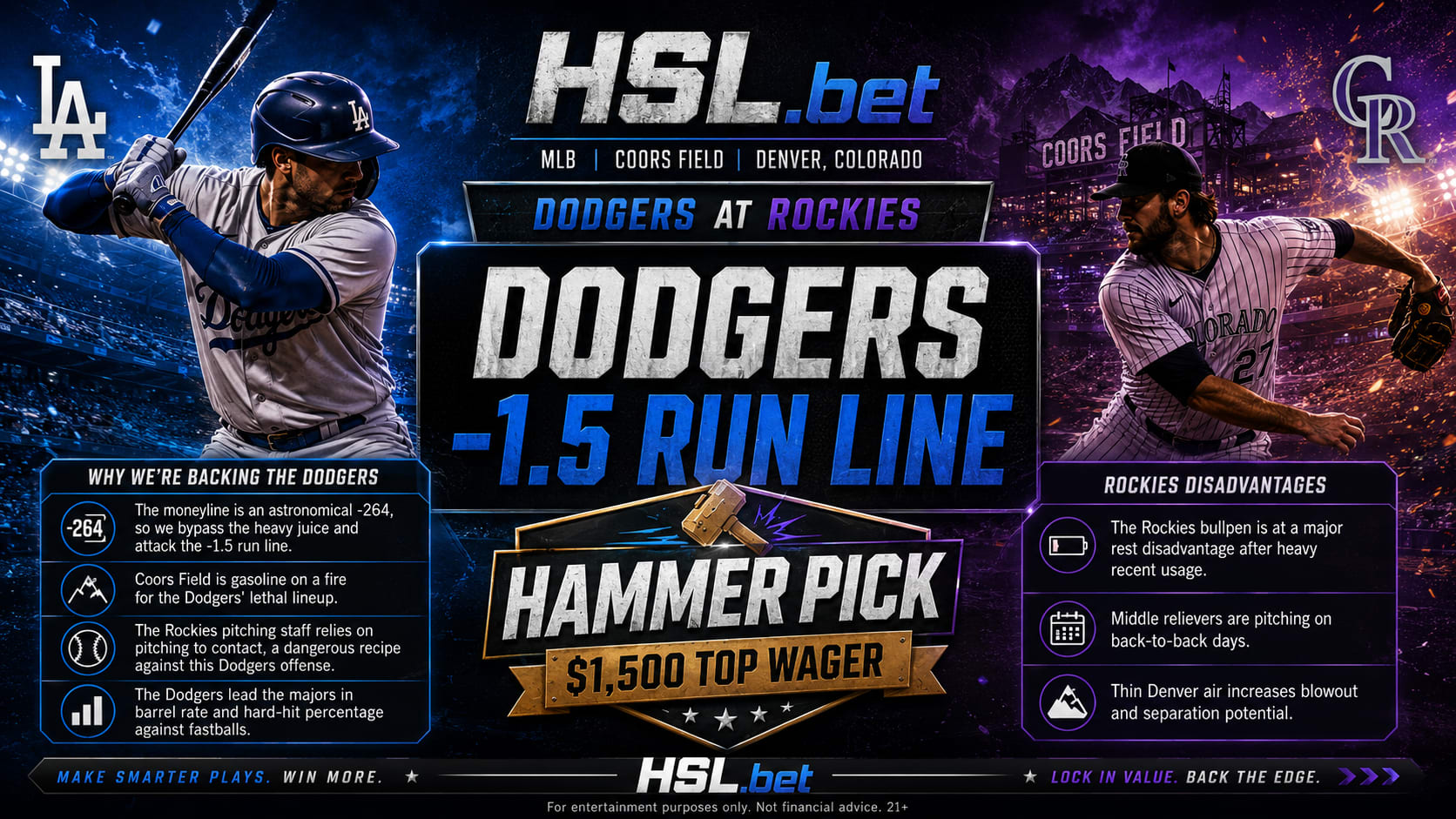 Los Angeles Dodgers vs Colorado Rockies