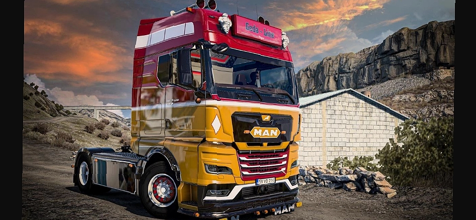 МОД MAN TG3 2020 SCT Desing Truck v1.54 ДЛЯ EURO TRUCK SIMULATOR 2