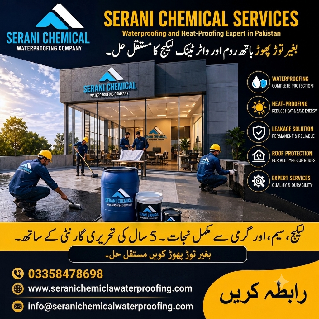 Roof Waterproofing in Karachi - Serani Chemical Waterproofing Company in Karachi