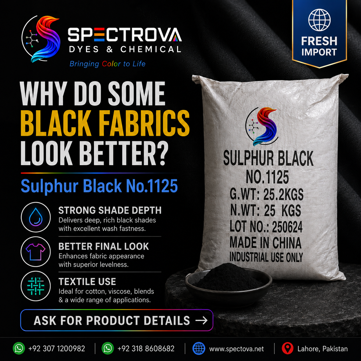 Premium Quality Sulphur Black