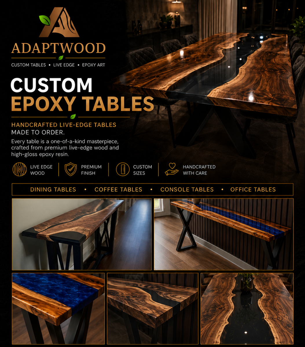 Custom Epoxy Resin Tables