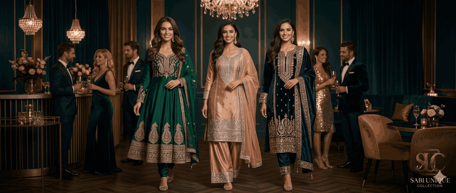 Embroidered suits