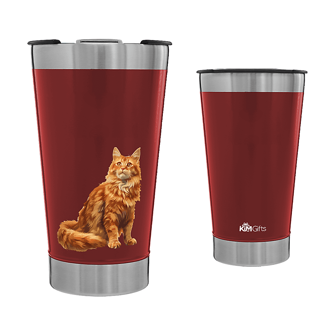 Copo Térmico Conic Gato Laranja