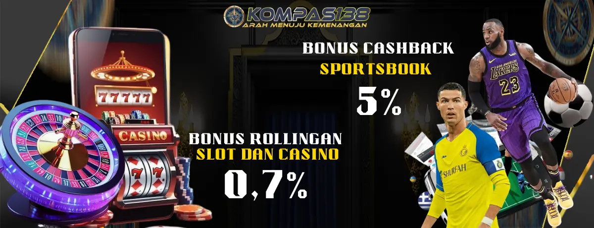 Rollingan dan Cashback slot casino dan sportsbook