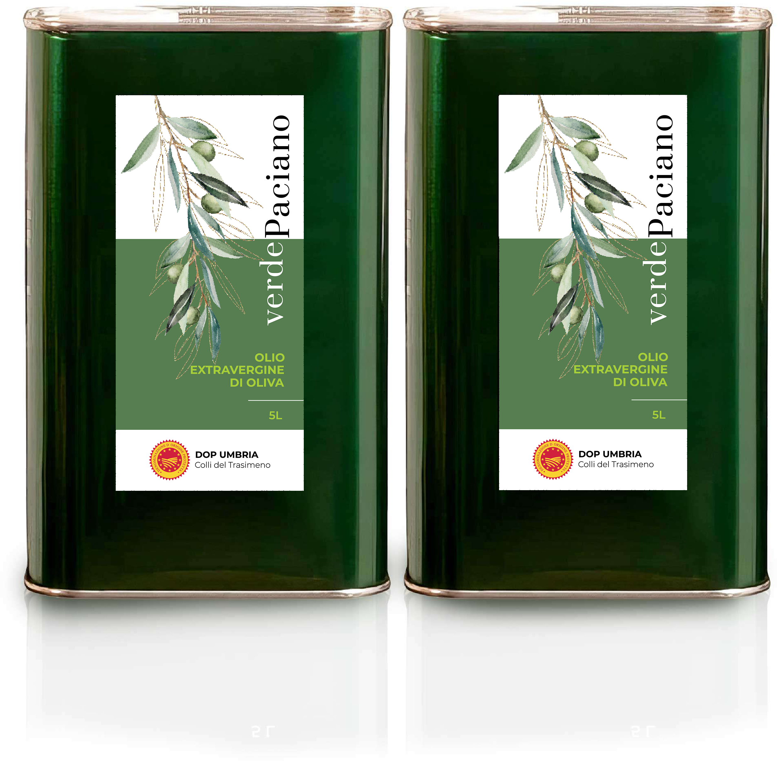VerdePaciano 5L Olive Oil Cans