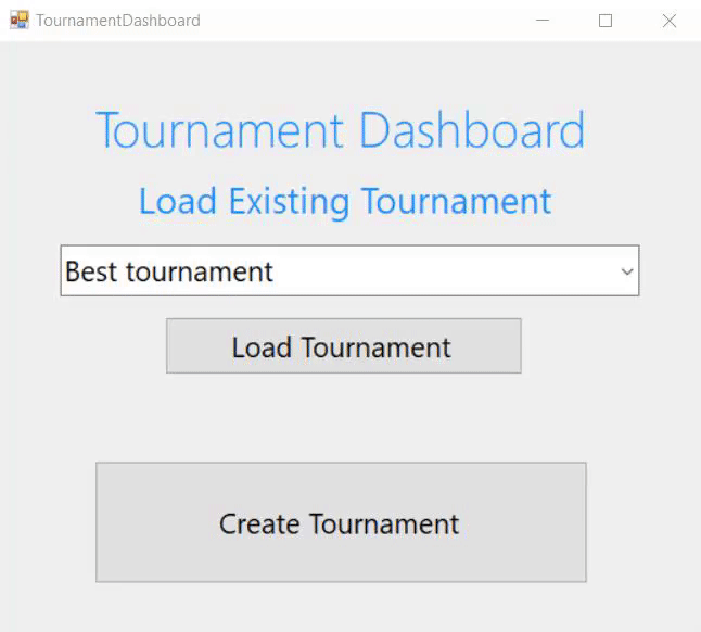 GitHub dawidsug/TournamentTracker Do you want to organize a