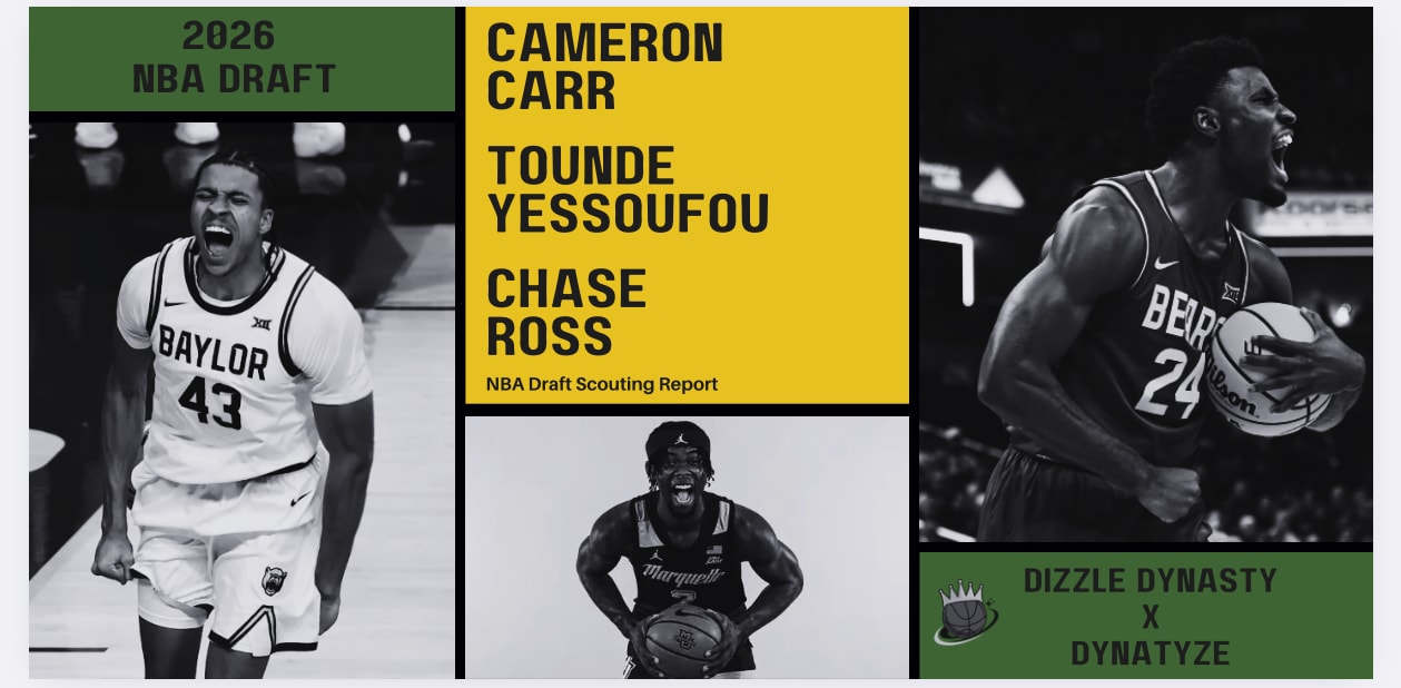 NBA Draft Scouting: Cameron Carr, Tounde Yessoufou, Chase Ross, and Tre Carroll
