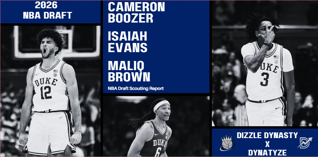 NBA Draft Scouting: Cameron Boozer, Isaiah Evans, Maliq Brown
