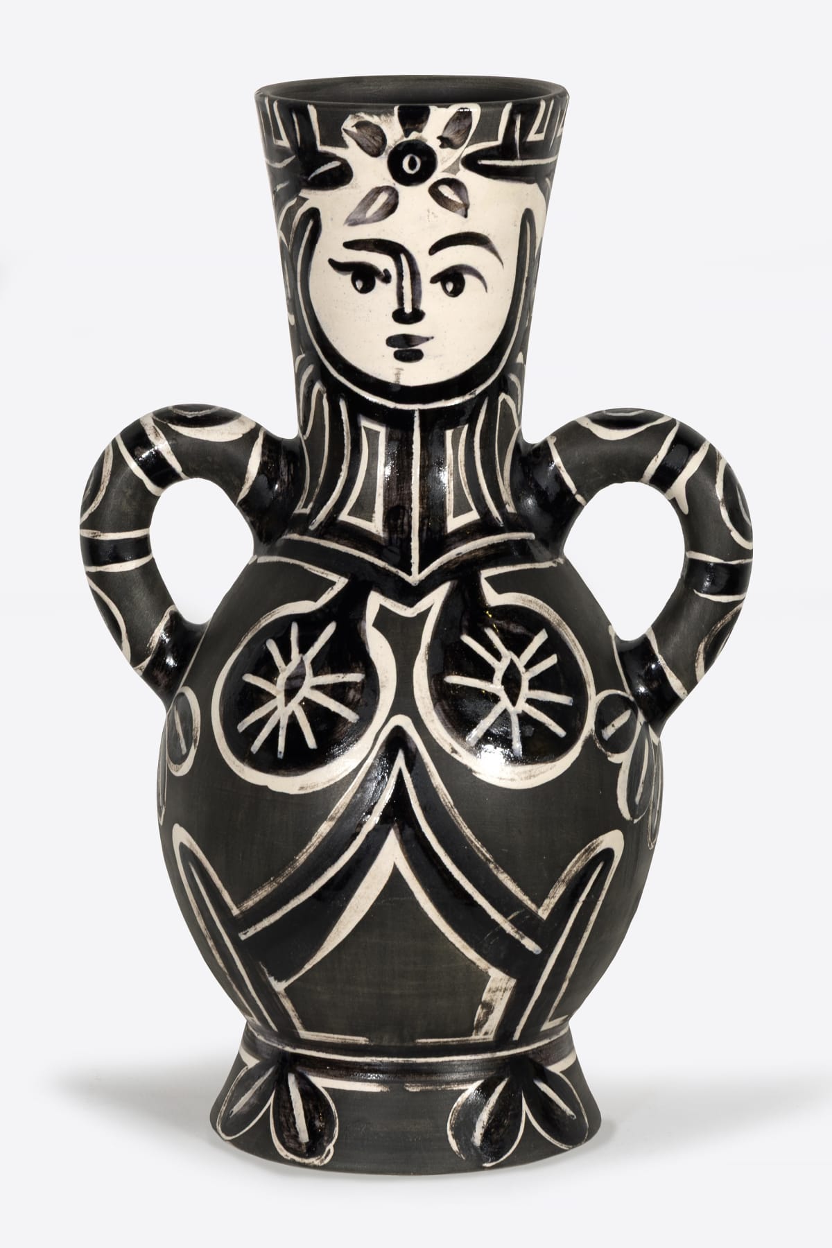 Vase deux anses hautes (A.R. 213), 1953, ceramic vase by Pablo Picasso