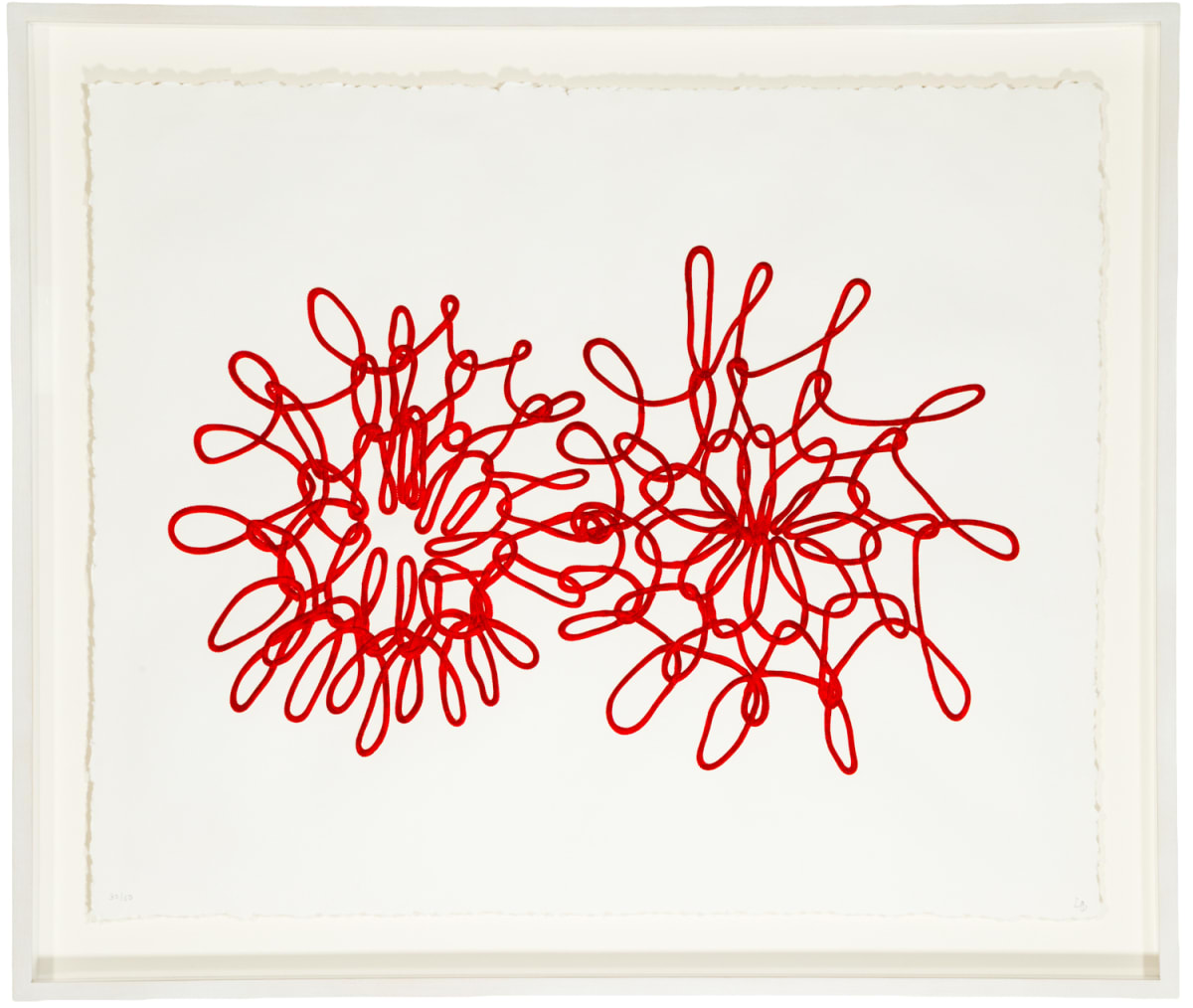 Crochet IV, 1998, Mixografía® print on handmade paper by Louise Bourgeois