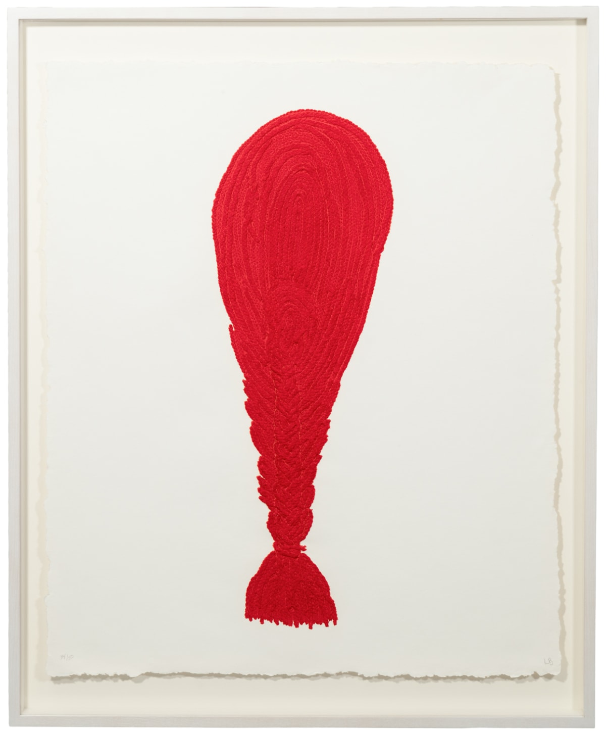 Crochet V, 1998, Mixografía® print on handmade paper by Louise Bourgeois