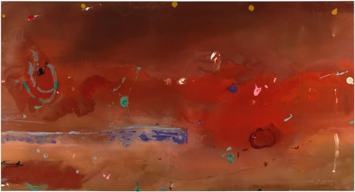 Lavender Stop, 1985, acrylic on canvas by Helen Frankenthaler