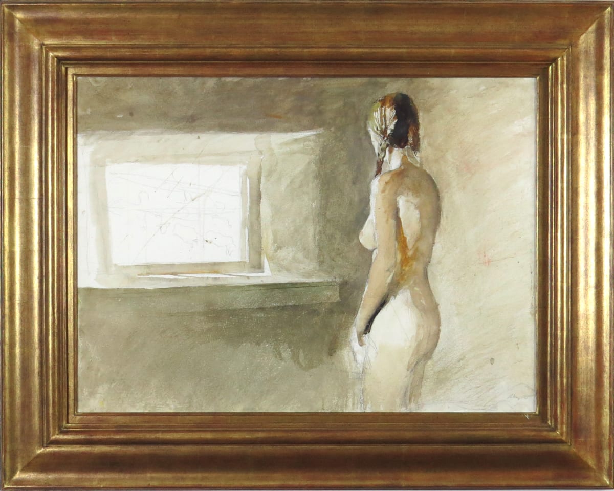 Nude, 1976, watercolor on paper by Andrew Wyeth