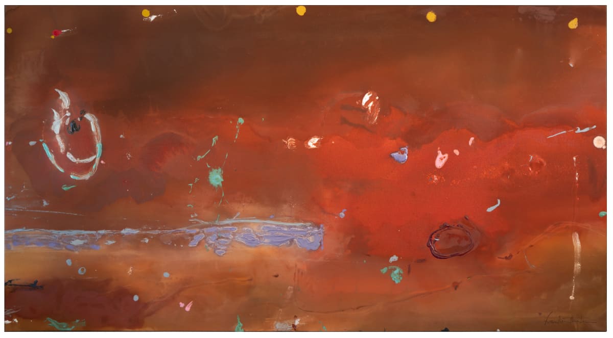 Lavender Stop, 1985, acrylic on canvas by Helen Frankenthaler