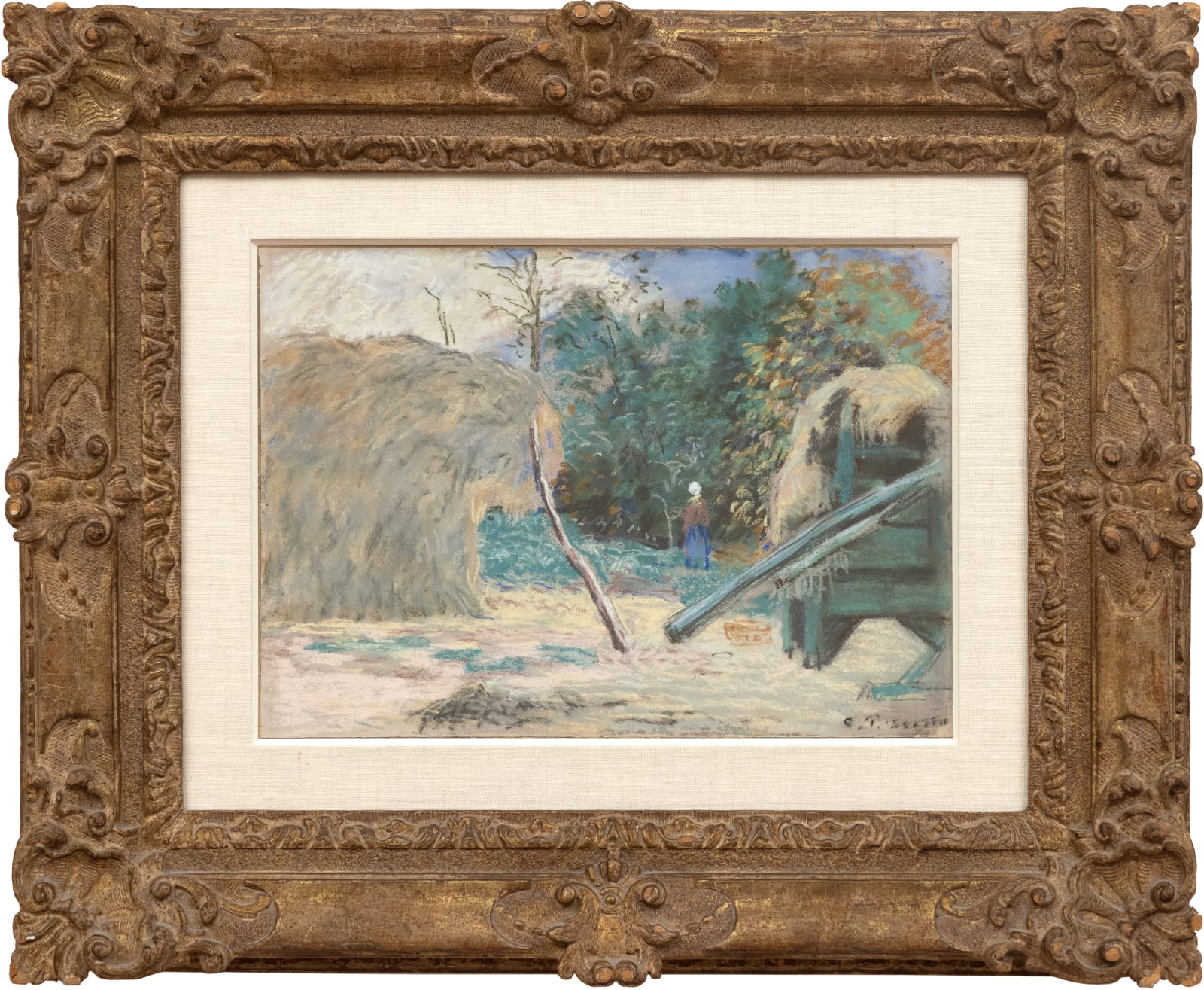 Paysage avec batteuse a Montfoucault (Landscape with Thresher at Montfoucault)