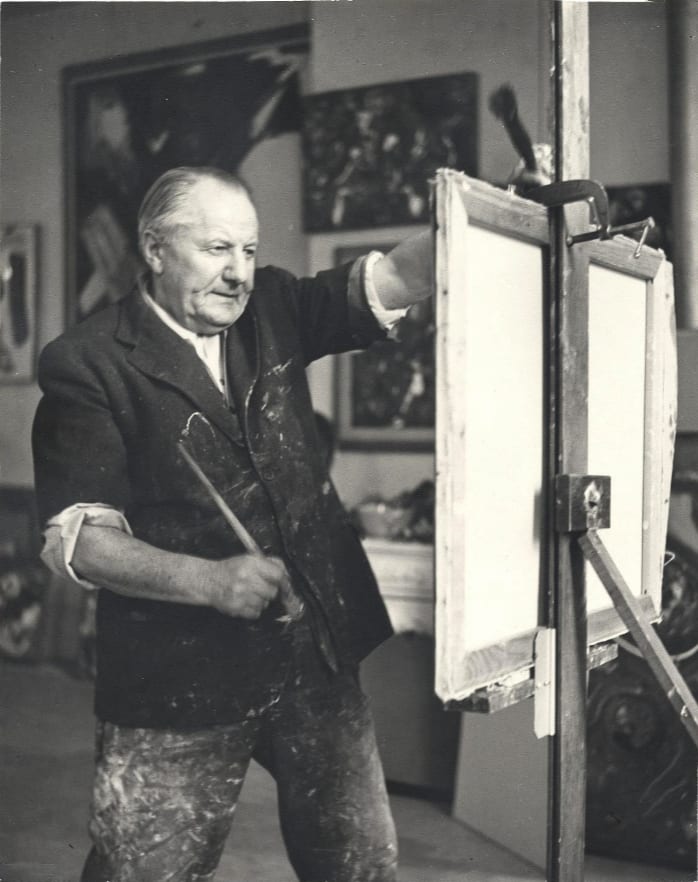 Kay Bell Reynal, “Hans Hofmann at work in his studio”, 1952, Archives of American Art, Smithsonian Institution, Washington, D.C.