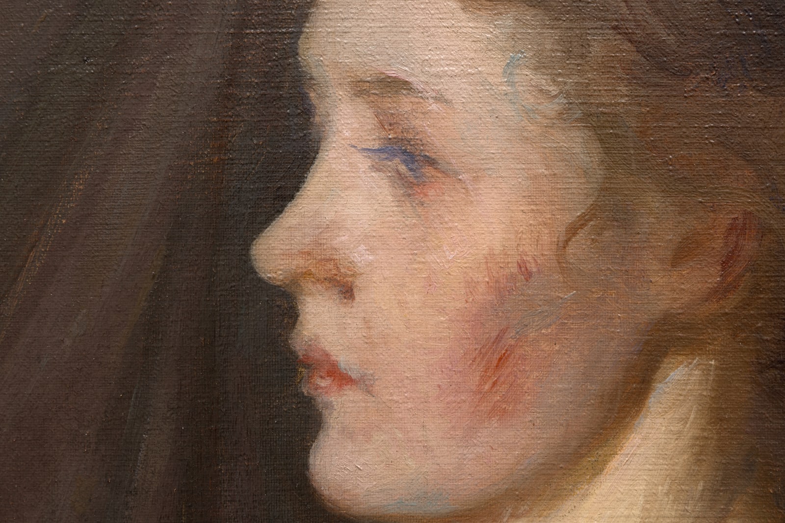 Girl in White (Seated Figure) detail 2