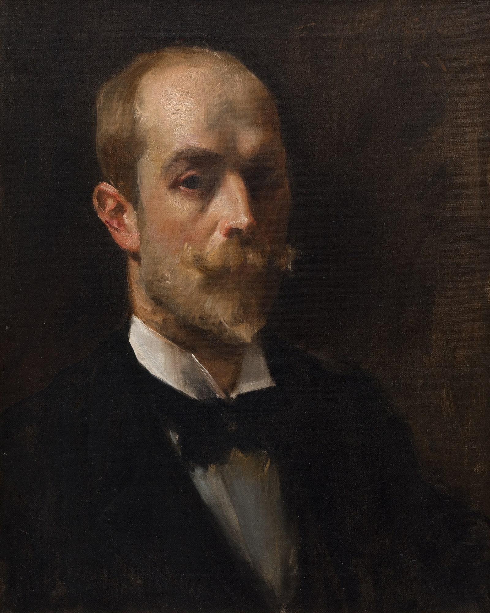Portrait of the Artist Albert Beck Wenzell unframed