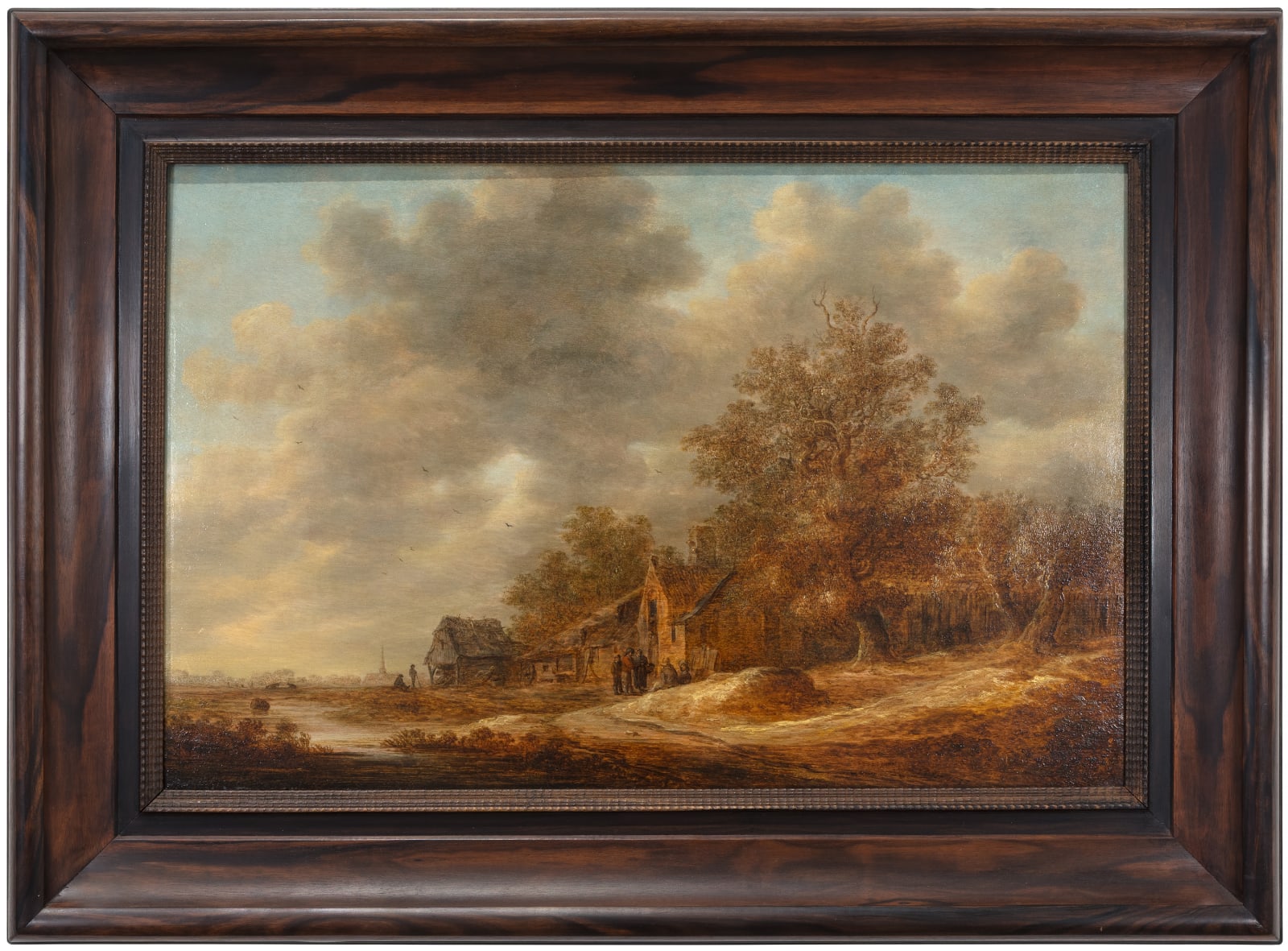 Landscapes with Figures by a Barn, 1637, oil on panel by Jan Josephszoon Van Goyen