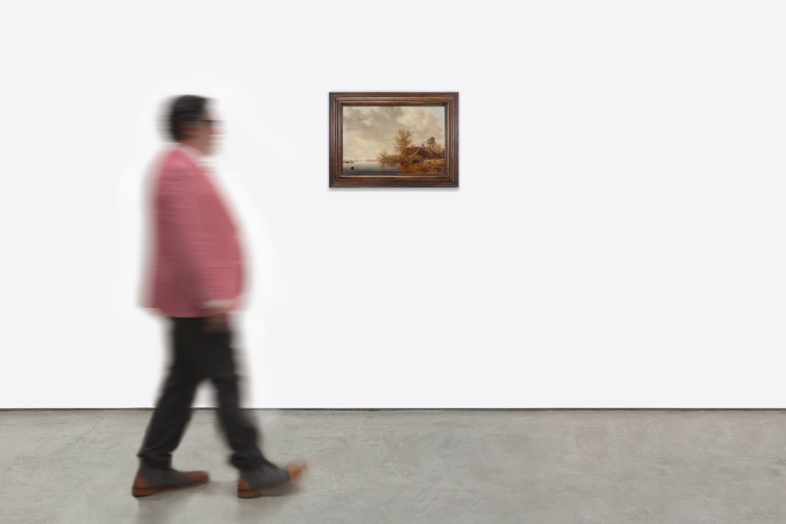 River Scene with Cottages scale