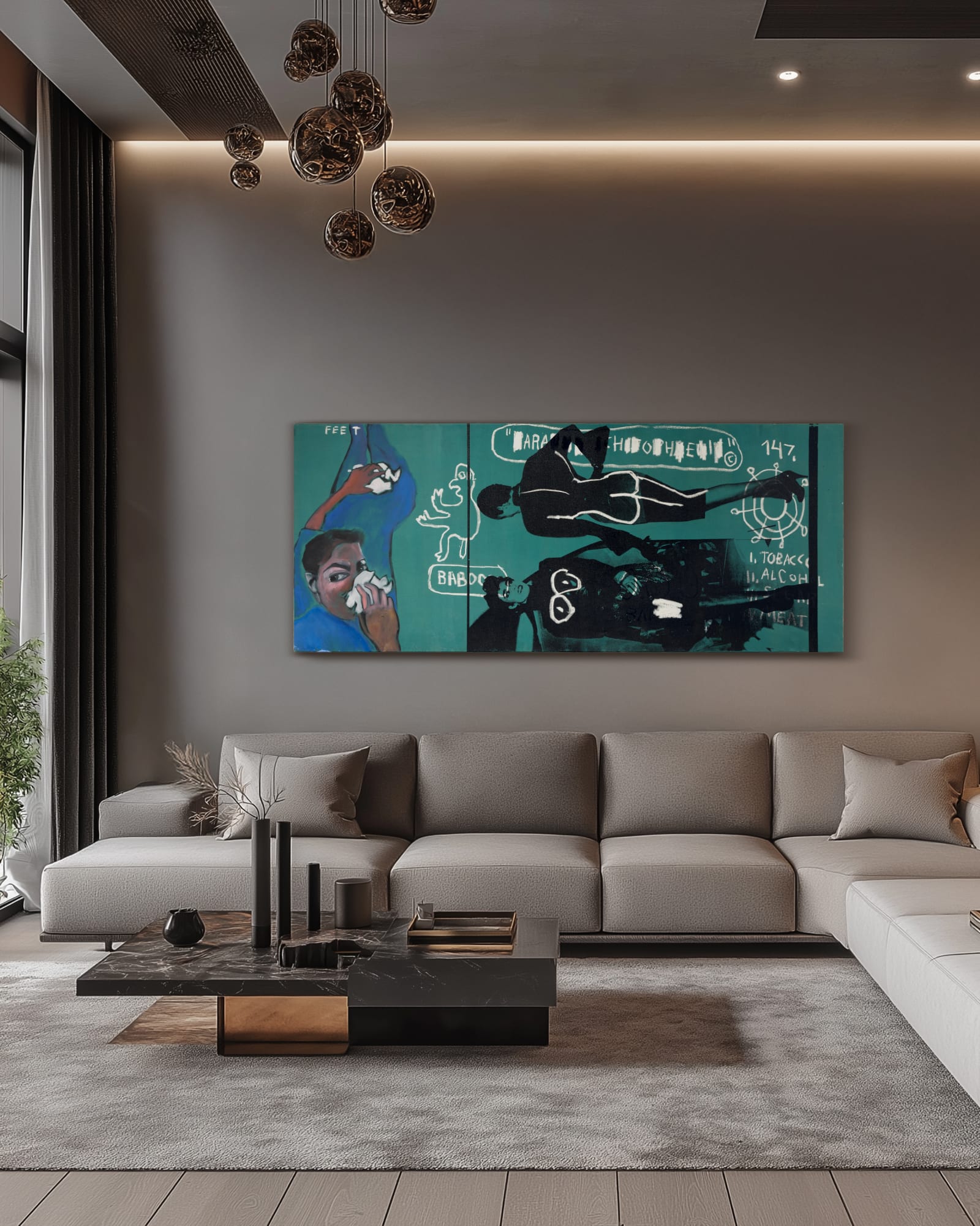 Horizontal Painting unframed