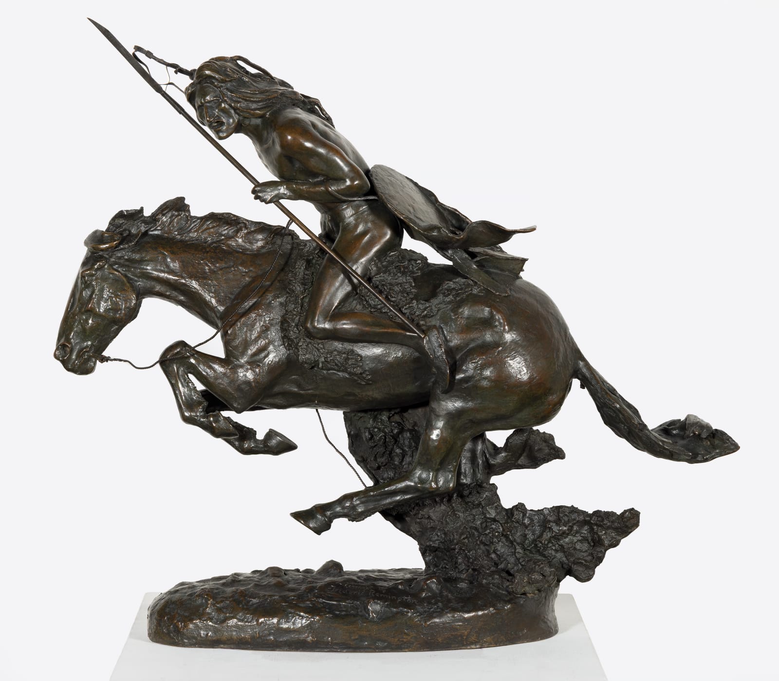 The Cheyenne, 1901, Later Cast 1912, bronze with brown patina
