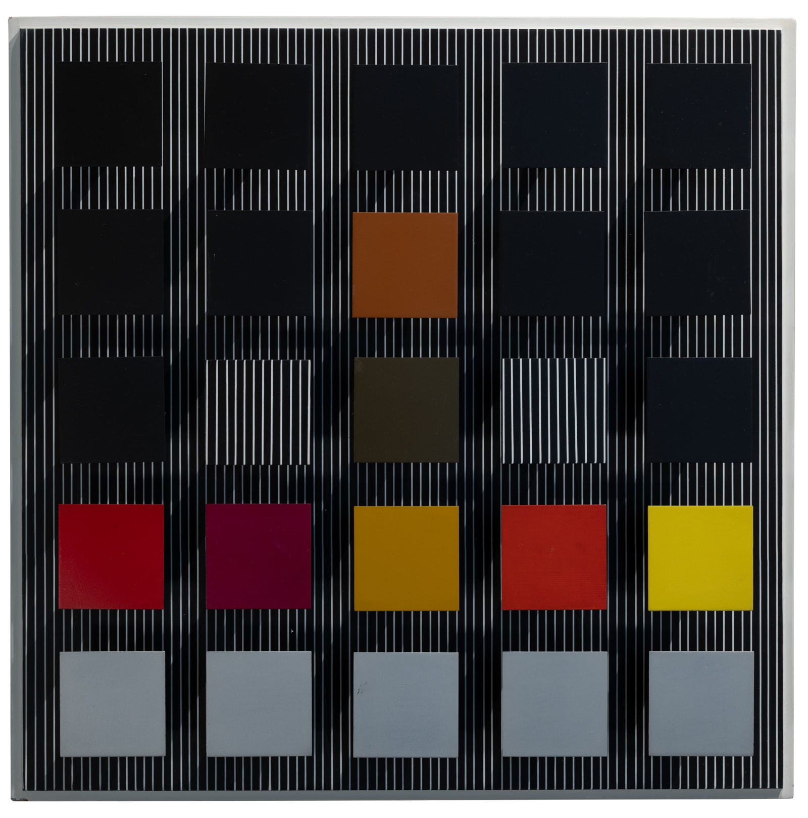 Ambivalencia, 1981, assemblage made of acrylic painted wood by Jesús Rafael Soto