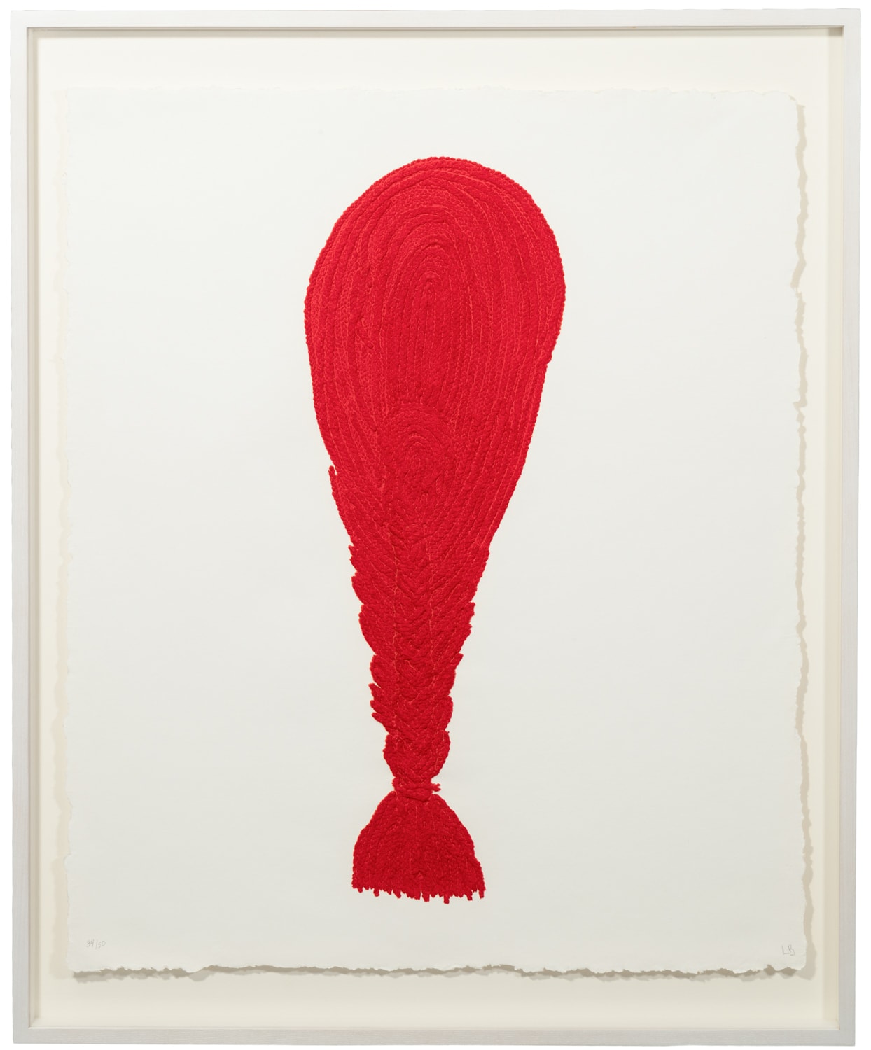 Crochet V, 1998, Mixografía® print on handmade paper by Louise Bourgeois