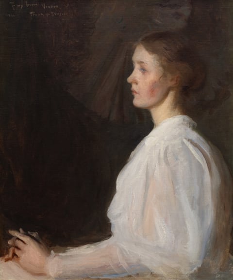 Girl in White (Seated Figure)