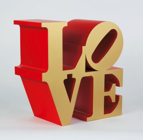 LOVE (Gold Faces Red Sides)